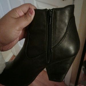 Black ankle booties